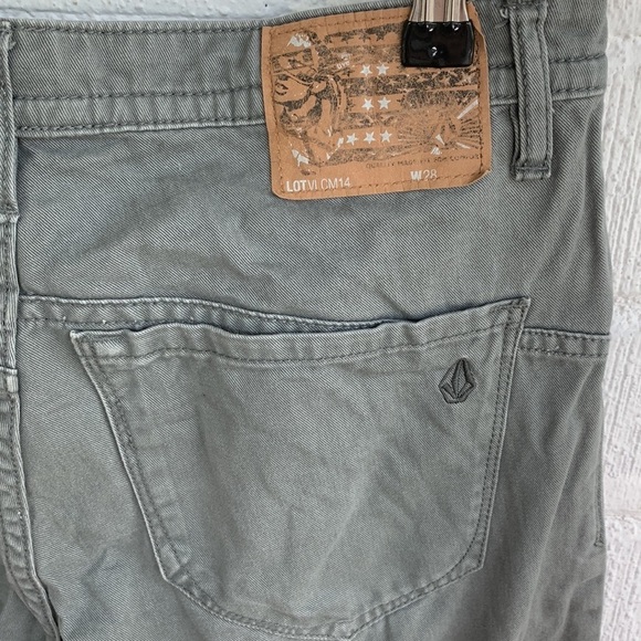 Volcom Modern Straight Leg Nova Solver Green Pants sz 28 - Picture 5 of 7